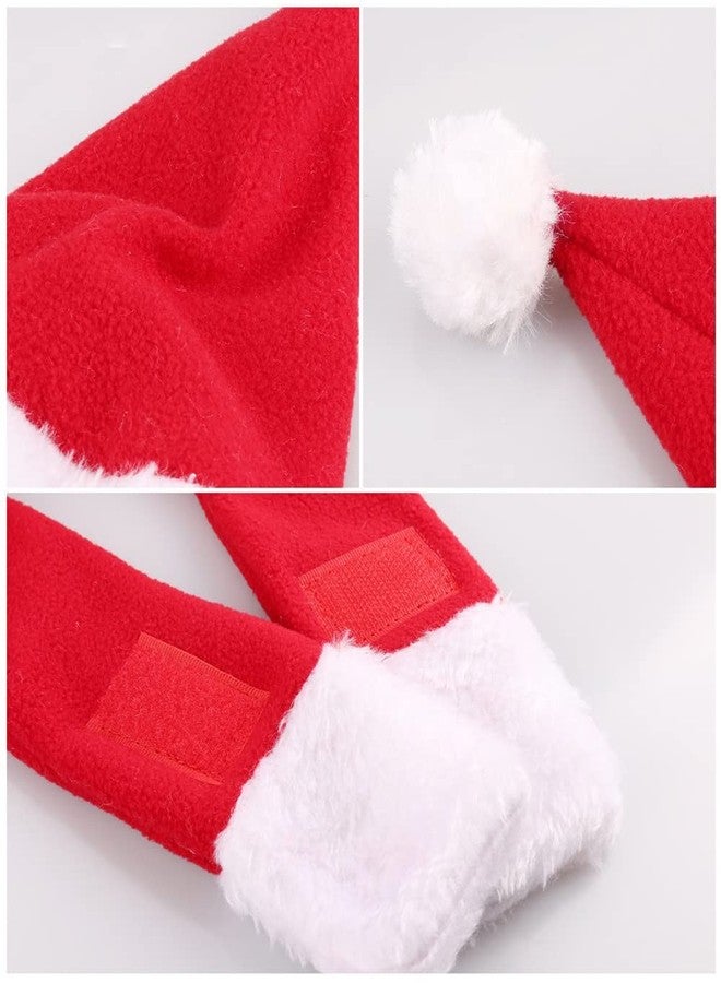 YUJUN 2PCS Cat Santa Hat with Scarf Outfit for Puppy Kitten Christmas Party Costume Supplies - Image 3